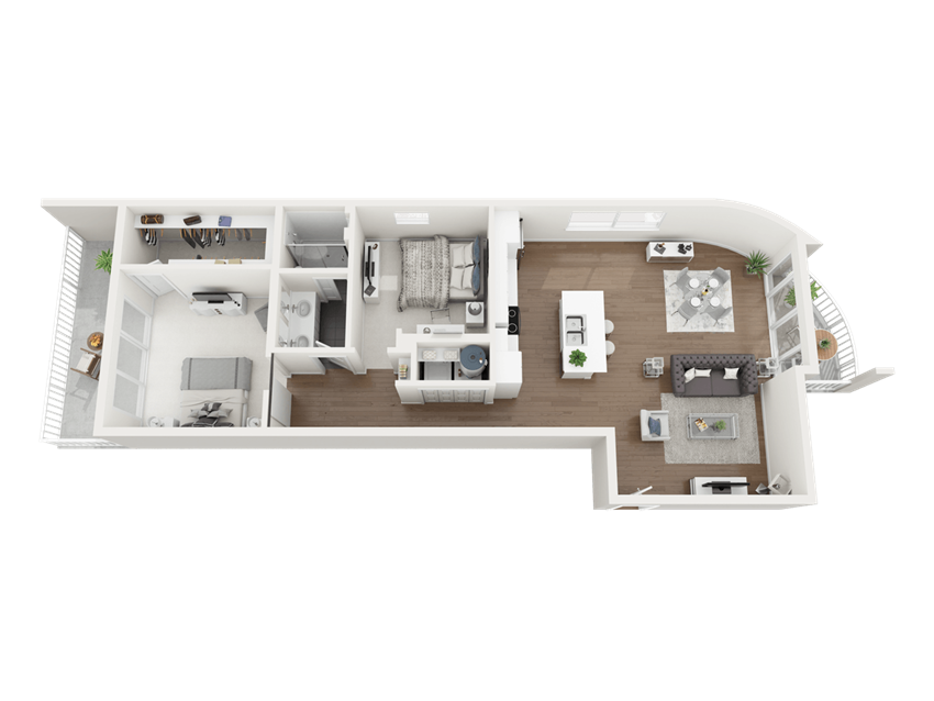 2 Bedroom 1 Bathroom